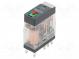 Relay  electromagnetic  DPDT  Ucoil  220VAC  5A  5A/250VAC  socket