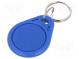 RFID Schlüsselanhänger  ISO 11784/5,T5577  blau  125kHz  330bit