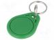 RFID Schlüsselanhänger  ISO/IEC14443-3-A  grün  13,56MHz  4g