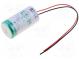 Batterie  Lithium  3,6V  C  5800mAh  Ø26x50mm  Leitungen 150mm
