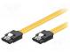 Kabel  SATA  beiderseitig,SATA Stecker vom Typ L  0,2m  gelb