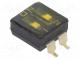 Schalter  DIP-SWITCH  OFF-ON  0,025A/24VDC  Pos  2  -40÷85°C  SMD