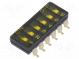 Schalter  DIP-SWITCH  OFF-ON  0,025A/24VDC  Pos  2  -40÷85°C  SMD