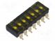Schalter  DIP-SWITCH  OFF-ON  0,025A/24VDC  Pos  2  -40÷85°C  SMD
