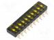 Schalter  DIP-SWITCH  OFF-ON  0,025A/24VDC  Pos  2  -40÷85°C  SMD