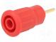 Buchse  4mm Bananen  24A  rot  vergoldet  für Frontplatten  1kV
