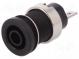 Buchse  4mm Bananen  24A  schwarz  vernickelt  34mm