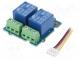 Modul  Relais  Kanäle  2  5VDC  max250VAC  10A  USchalt  max30VDC
