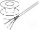 Leitungen  S/FTP  6  Line  CCA  4x2x27AWG  PVC  grau  100m