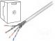 Leitungen  S/FTP  6  Draht  CCA  4x2x23AWG  PVC  grau  305m