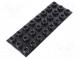Selbstklebender Fuß  H  10,2mm  schwarz  Polyurethan  Abm  Ø22,4mm