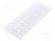 Selbstklebender Fuß  H  4,1mm  transparent  Polyurethan  Bumpon