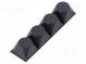 Selbstklebender Fuß  H  13,2mm  schwarz  Polyurethan  Bumpon