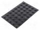 Selbstklebender Fuß  H  4,7mm  schwarz  Polyurethan  Abm  Ø15,9mm