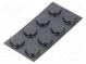 Selbstklebender Fuß  H  4,1mm  schwarz  Polyurethan  Abm  Ø19,1mm