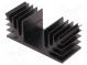Radiator  geprägt  gerippt  schwarz  L 37,5mm  W 88mm  H 35mm
