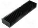Radiator  geprägt  gerippt  schwarz  L 75mm  W 300mm  H 40mm