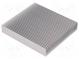 Radiator  geprägt  gerippt  natürlich  L 100mm  W 90mm  H 17mm