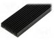 Radiator  geprägt  gerippt  schwarz  L 1000mm  W 59,69mm  H 15mm