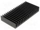 Radiator  geprägt  gerippt  schwarz  L 50mm  W 100mm  H 15mm