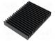Radiator  geprägt  gerippt  schwarz  L 75mm  W 100mm  H 15mm