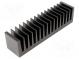 Radiator  geprägt  gerippt  schwarz  L 37,5mm  W 160mm  H 40mm