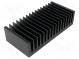 Radiator  geprägt  gerippt  schwarz  L 75mm  W 160mm  H 40mm