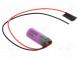 Batterie  Lithium (TLC)  3,6V  2/3AA,2/3R6  1100mAh  Ø14,7x33,5mm