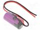 Batterie  Lithium (TLC)  3,6V  2/3AA,2/3R6  1500mAh  Ø14,7x33,5mm
