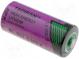 Batterie  Lithium (TLC)  3,6V  2/3AA,2/3R6  1600mAh  Ø14,7x33,5mm