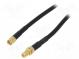 Kabel  50Ω  1m  SMA-Buchse,SMA-Stecker,reverse  schwarz