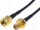 Kabel  50Ω  0,5m  SMA-Buchse,SMA-Stecker  schwarz