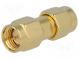 Kupplung  SMA männlich,beiderseitig  gerade  50Ω  PTFE  vergoldet