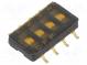Schalter  DIP-SWITCH  OFF-ON  0,1A/50VDC  Pos  2  -40÷105°C  SMD