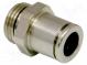 Steckverbinder gerade  53g  G1/2-AG  -20÷80°C  -0,95÷15bar  12mm