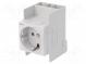 Buchse vom Typ F (Schuko)  230VAC  16A  DIN