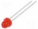 LED  5mm  rot  40mcd  60°  20mA  2÷2,5V  Front  gewölbt  105mW