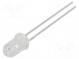 LED  5mm  rot  600mcd  20°  20mA  2÷2,5V  Front  gewölbt  105mW