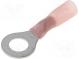 Ringkabelschuh  M6  Ø  6,5mm  0,5÷1,5mm2  Klemmverbindung  rot