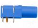 Buchse  4mm Bananen  24A  blau  vergoldet  -25÷80°C  10mΩ  1kV
