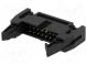Socket  IDC  male  PIN  14  straight  with ejector  THT  2.54mm