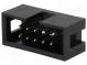 Socket  IDC  male  PIN  10  straight  THT  gold-plated  2.54mm  black