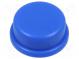 Taste  rund  blau  Verwendung  TACTS-24  Ø13mm