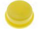 Taste  rund  gelb  Verwendung  TACTS-24  Ø13mm