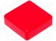 Taste  quadratisch  rot  Verwendung  TACTS-24  12x12mm