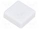 Taste  quadratisch  weiss  Verwendung  TACTS-24  12x12mm