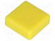 Taste  quadratisch  gelb  Verwendung  TACTS-24  12x12mm