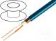 Leitungen  Mikrofon  2x0,25mm2  blau  OFC  -15÷70°C  PVC