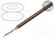 Leitungen  Mikrofon  2x0,22mm2  braun  OFC  -15÷70°C  PVC