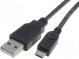 Kabel  USB 2.0  USB A-Stecker, Micro-USB-B-Stecker  1m  schwarz
